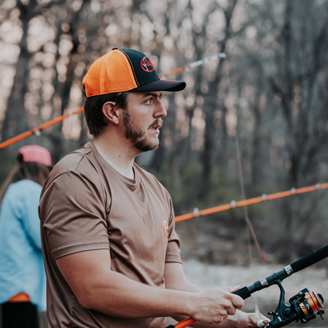 Tournament Series Red Snapback Hat - Catfish Pro