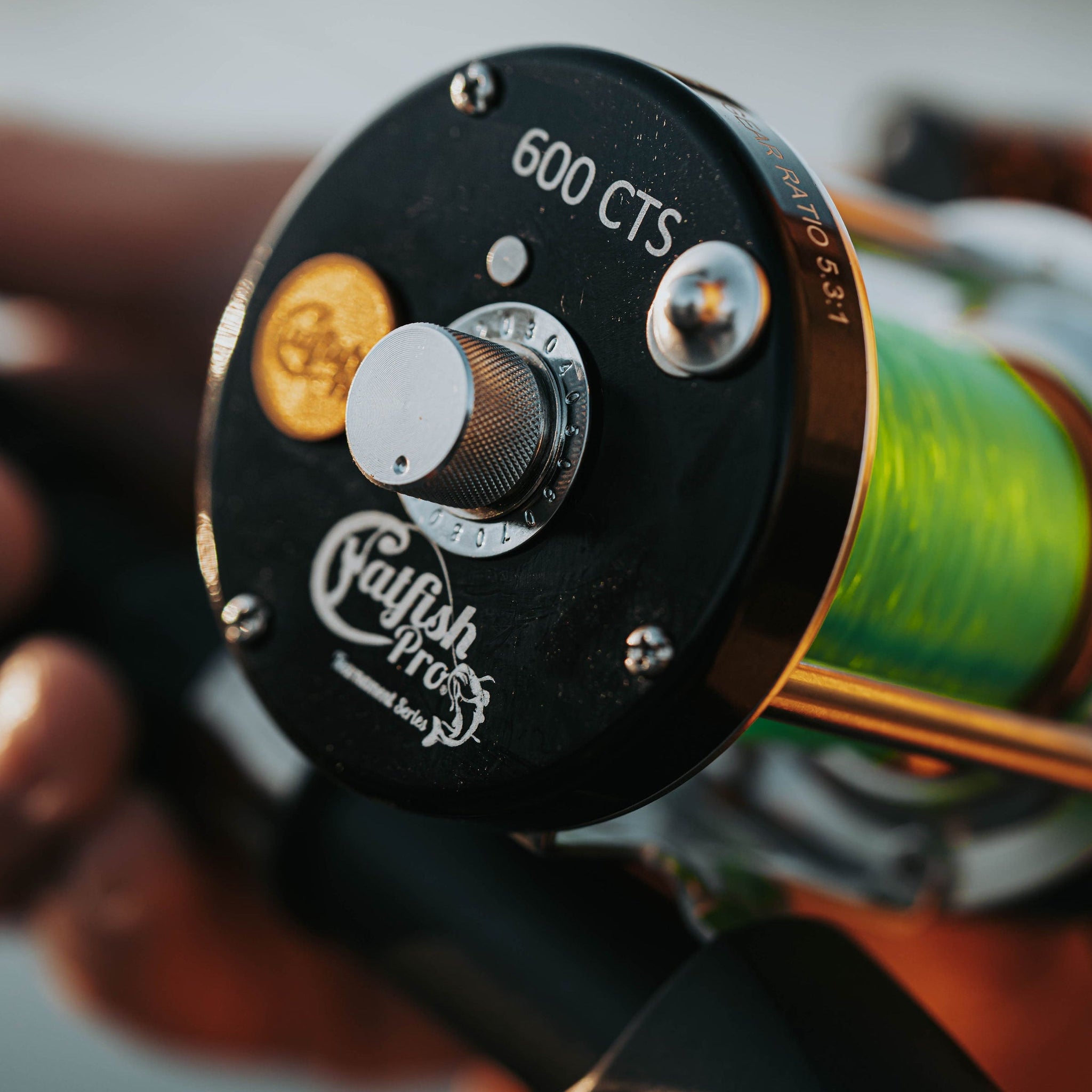 600CTS Round Baitcaster Rod and Reel Combo - Catfish Pro