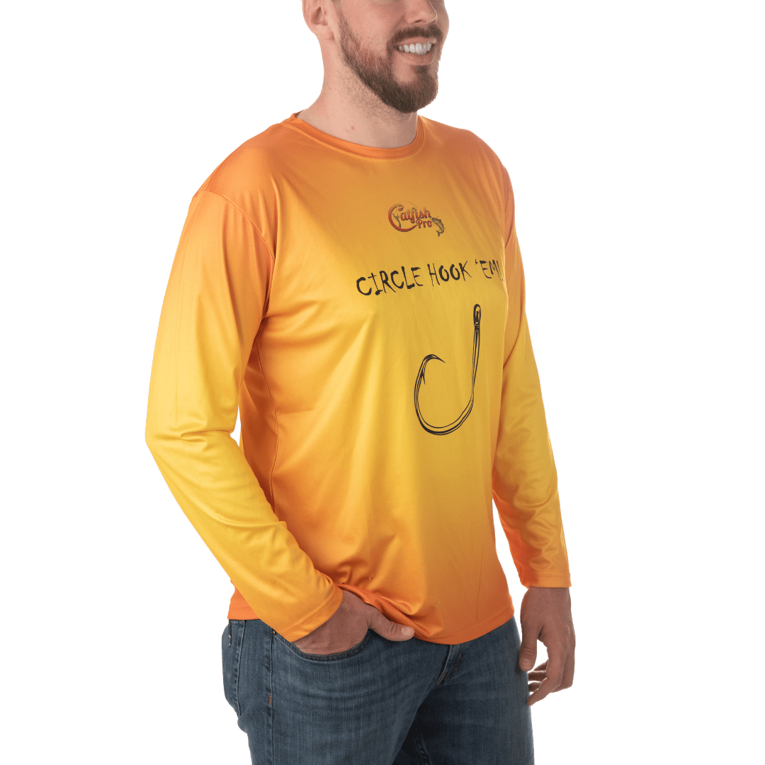 Circle Hook'Em Long Sleeve Fishing Shirt - Catfish Pro