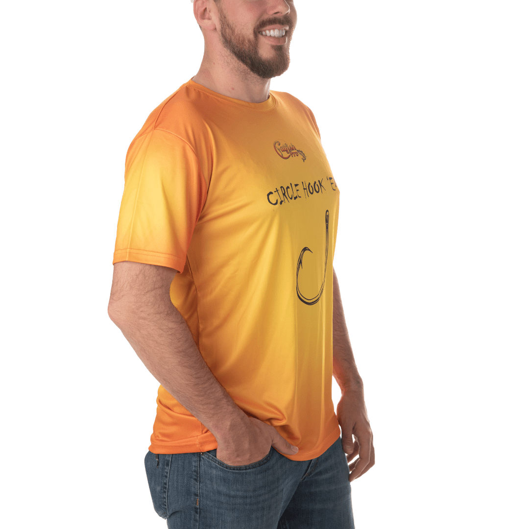 Circle Hook'Em Short Sleeve Fishing Shirt - Catfish Pro