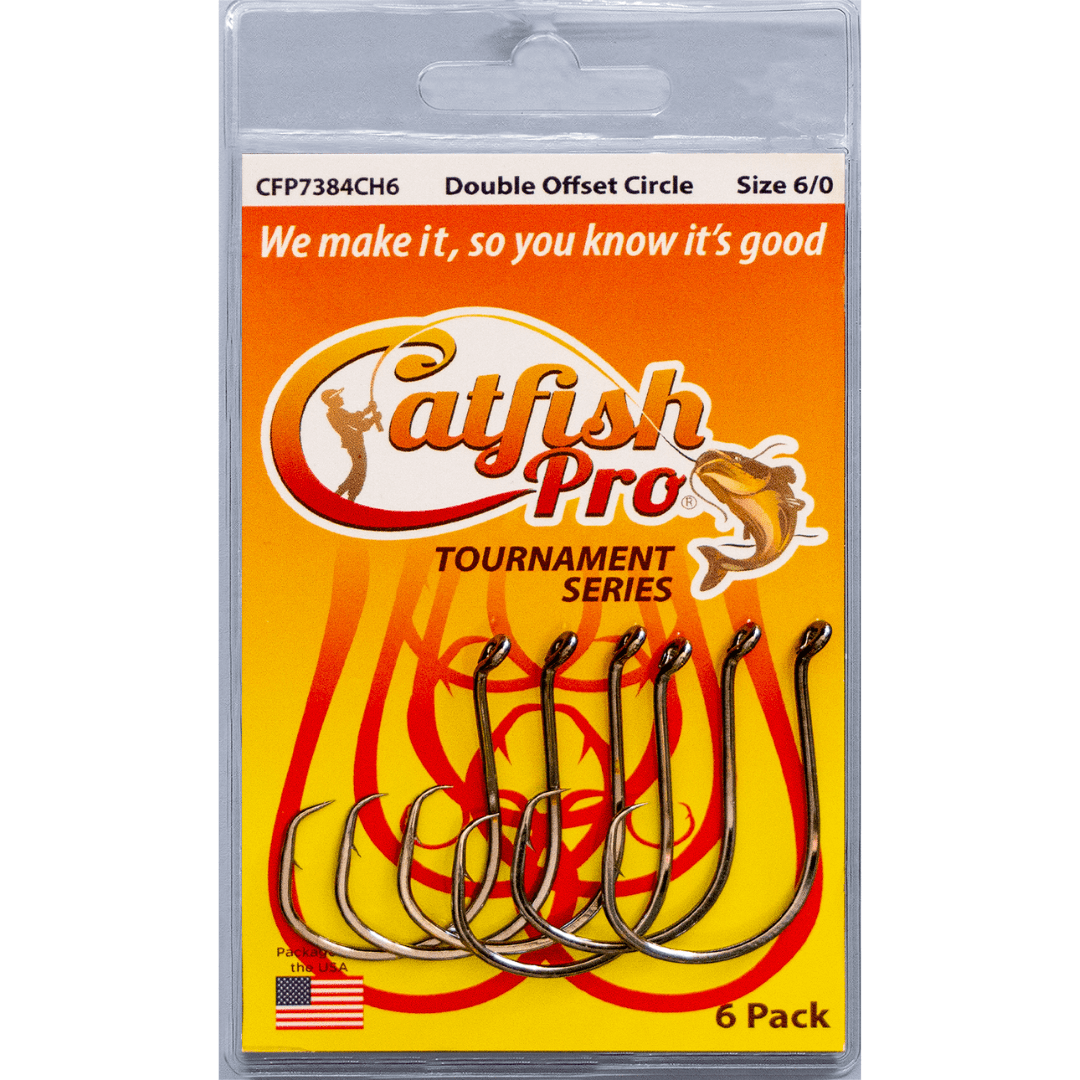 Catfishing Double Offset Circle Hook 6/0 I Catfish Pro Catfishing Double Offset Circle Hook 6/0 I Catfish Pro