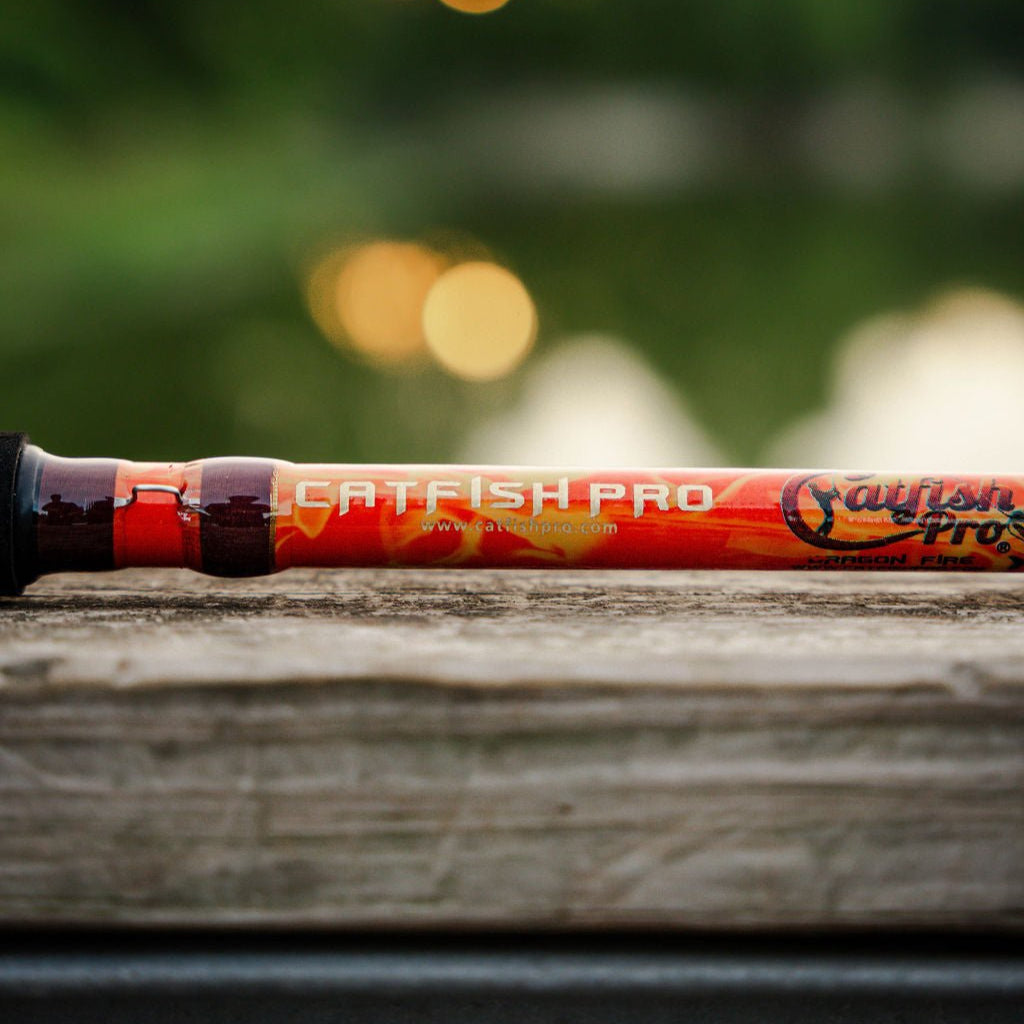 Orange Dragon Fire Casting Rod - Catfish Pro