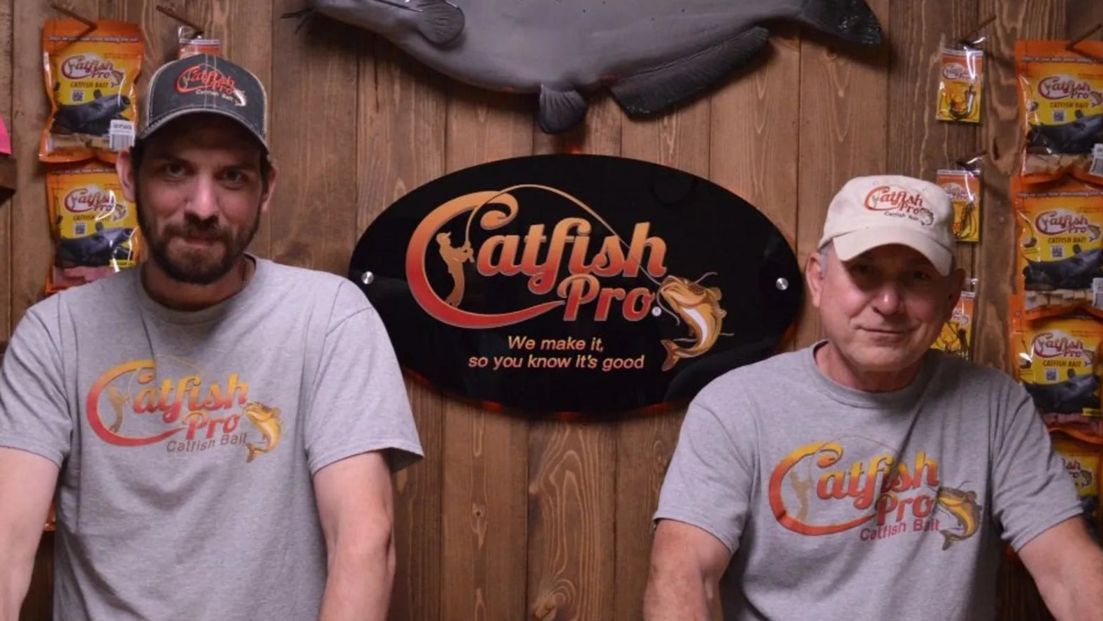 Mike Baker and Mitch Baker with Catfish Pro