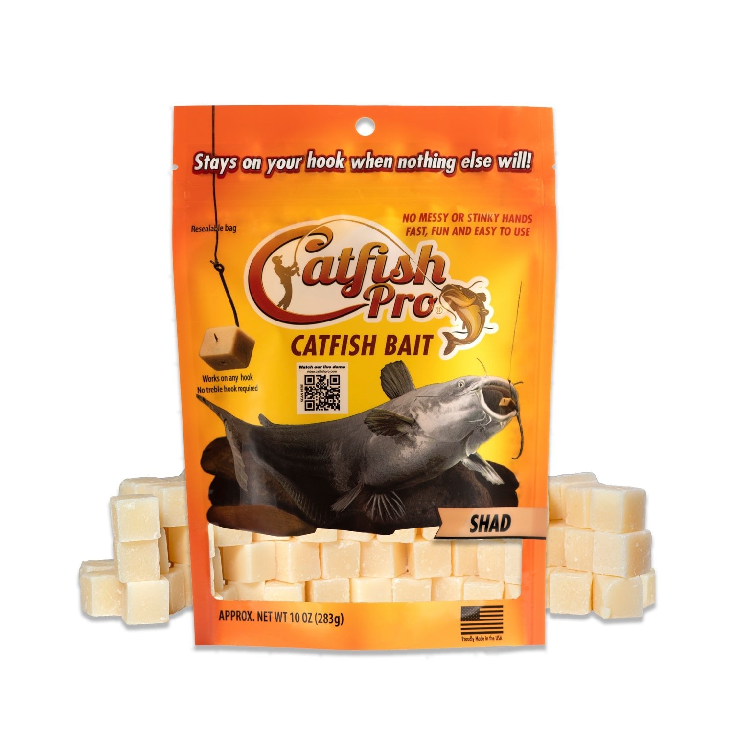 Esca Pesce Gatto Catfish Pro Shad Cattura Canali Blues Anche Teste - Foto 4