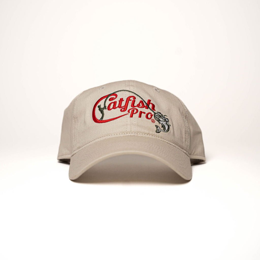 Tournament Series Cream Dad Hat - Catfish Pro