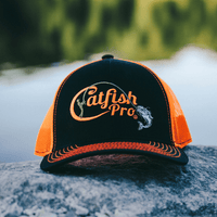 Tournament Series Orange Snapback Hat - Catfish Pro