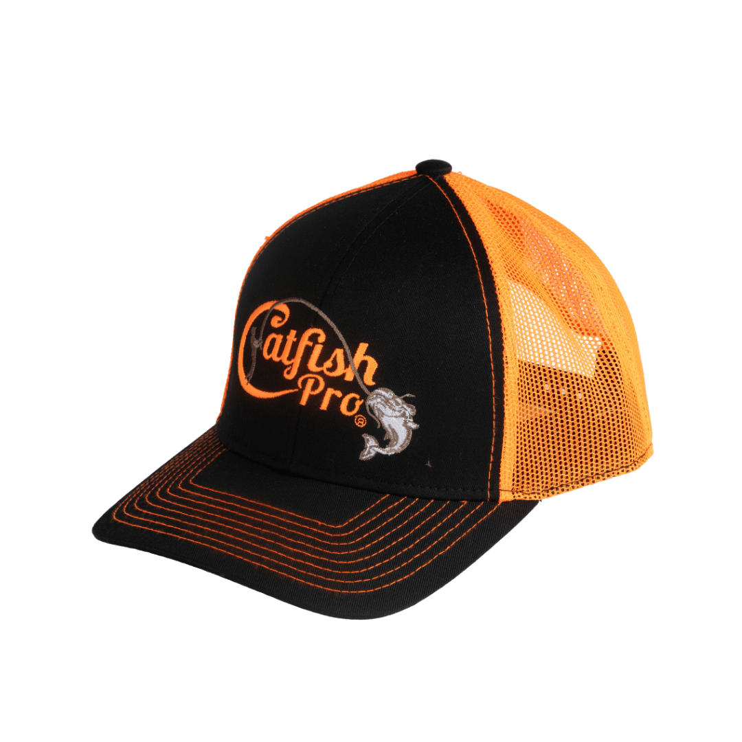 Tournament Series Orange Snapback Hat - Catfish Pro
