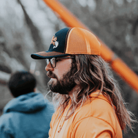 Tournament Series Orange Snapback Hat - Catfish Pro