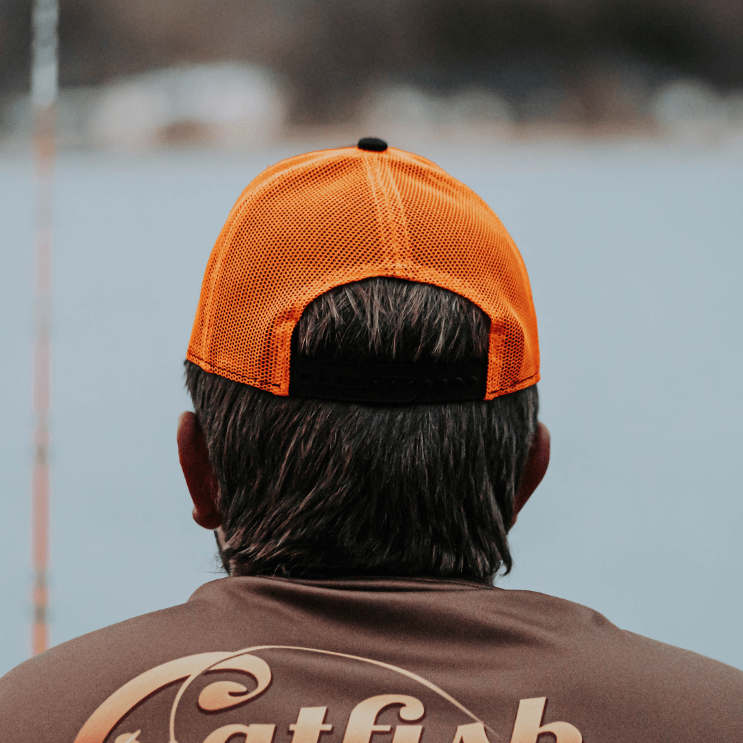 Tournament Series Orange Snapback Hat - Catfish Pro