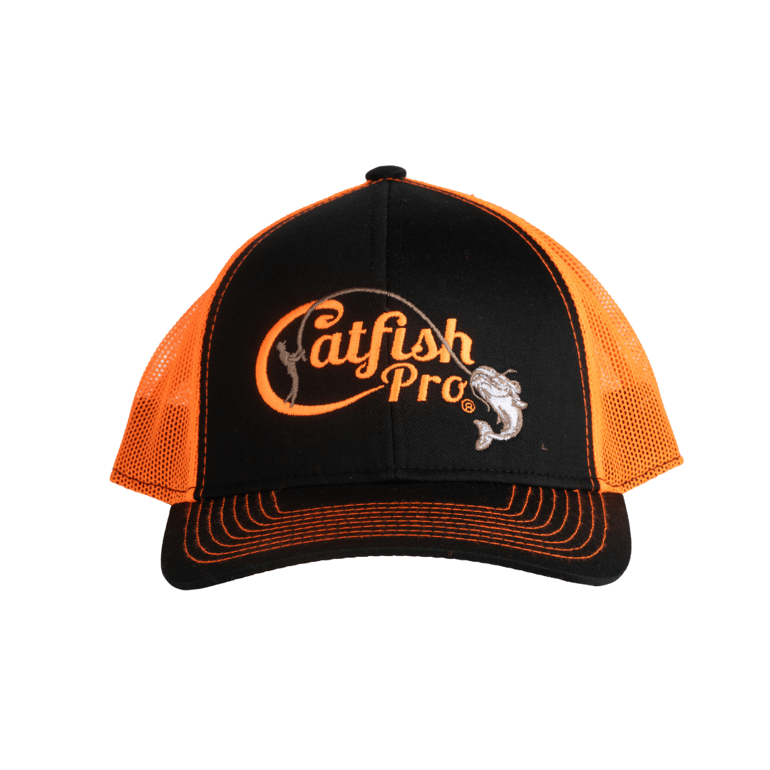 Tournament Series Orange Snapback Hat - Catfish Pro