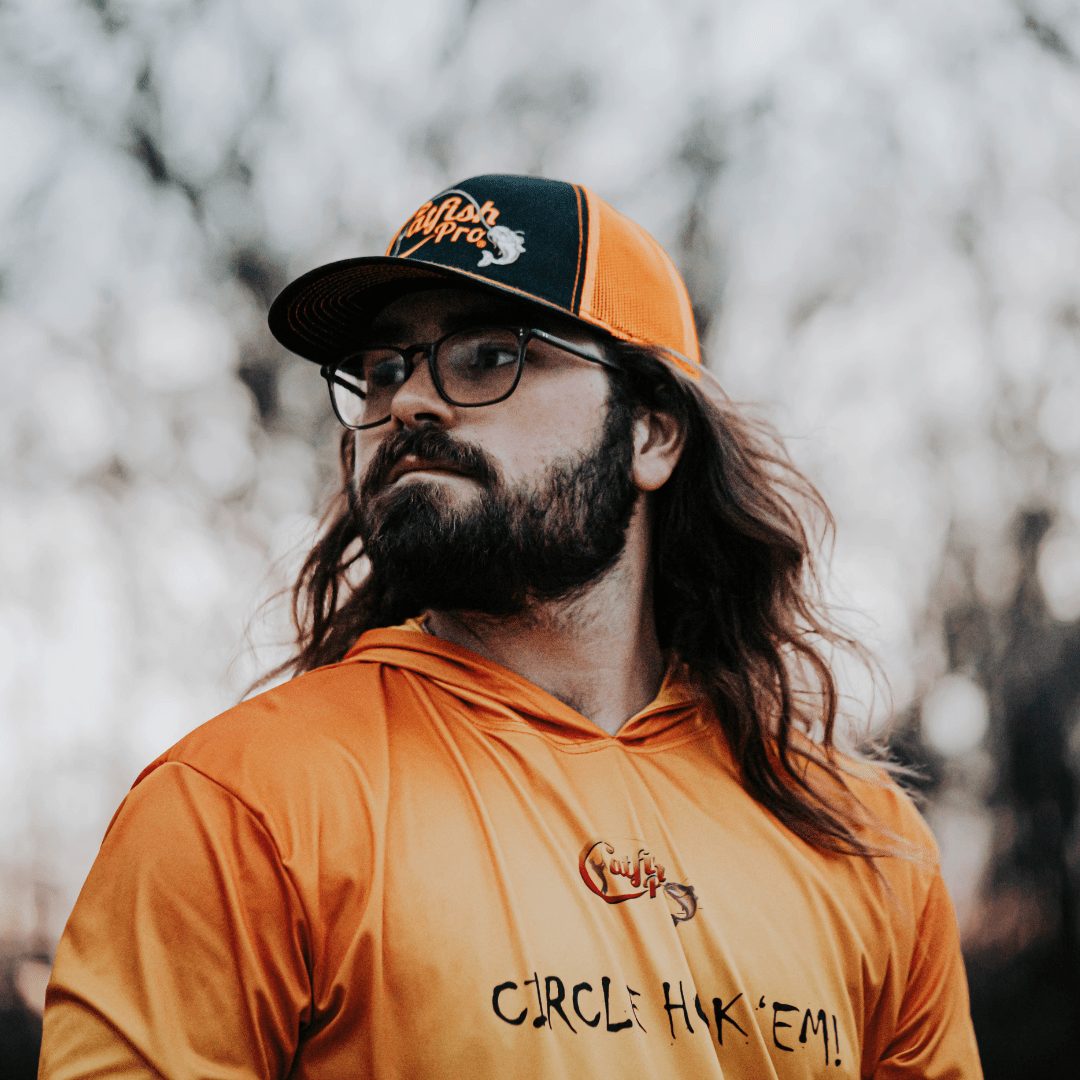 Tournament Series Orange Snapback Hat - Catfish Pro