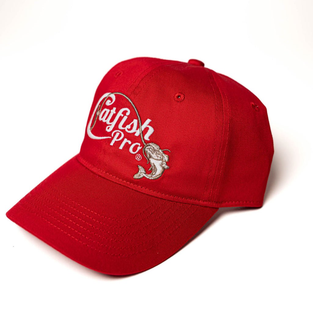 Tournament Series Red Dad Hat - Catfish Pro