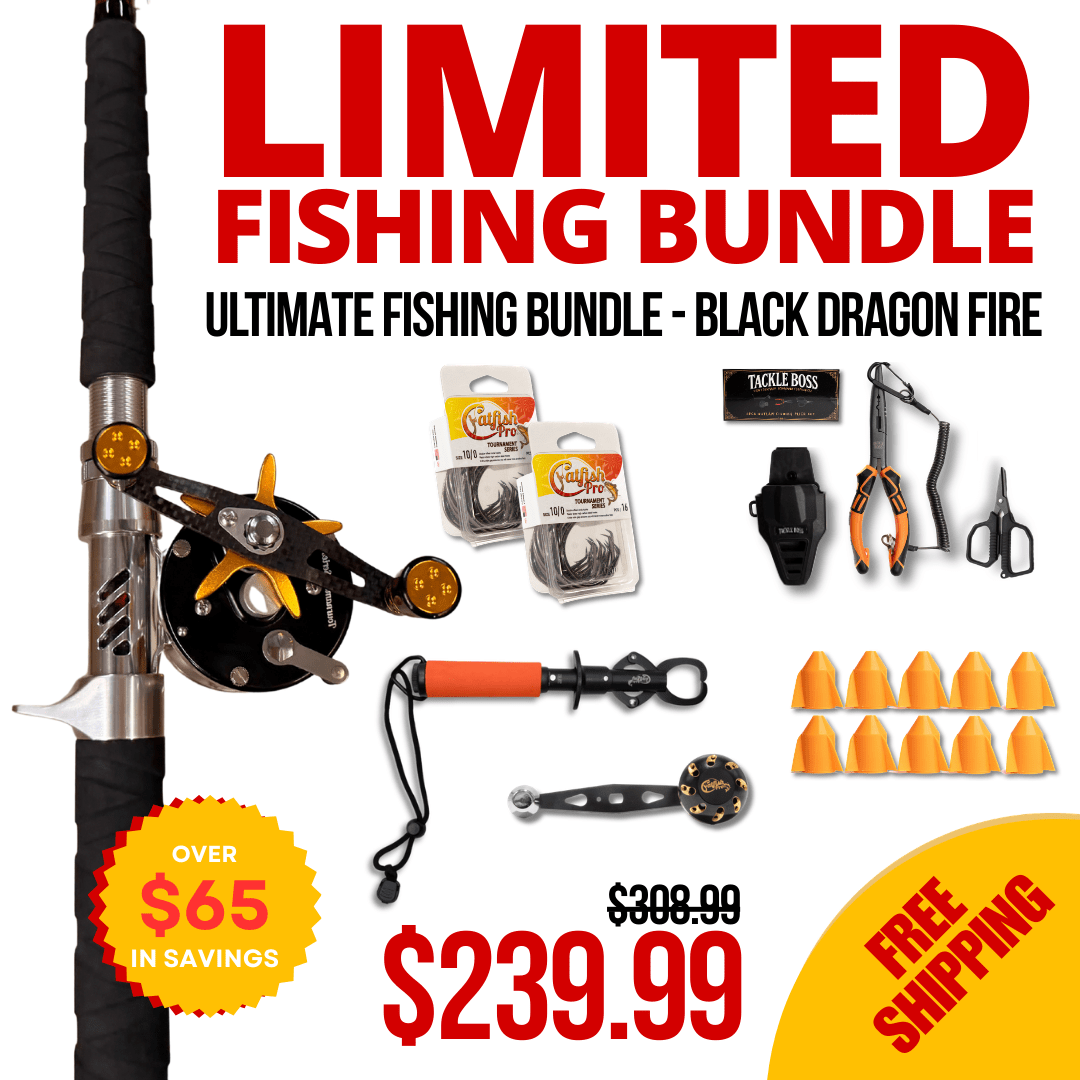 Ultimate Fishing Bundle – Black Dragon Fire Combo I Catfish Pro