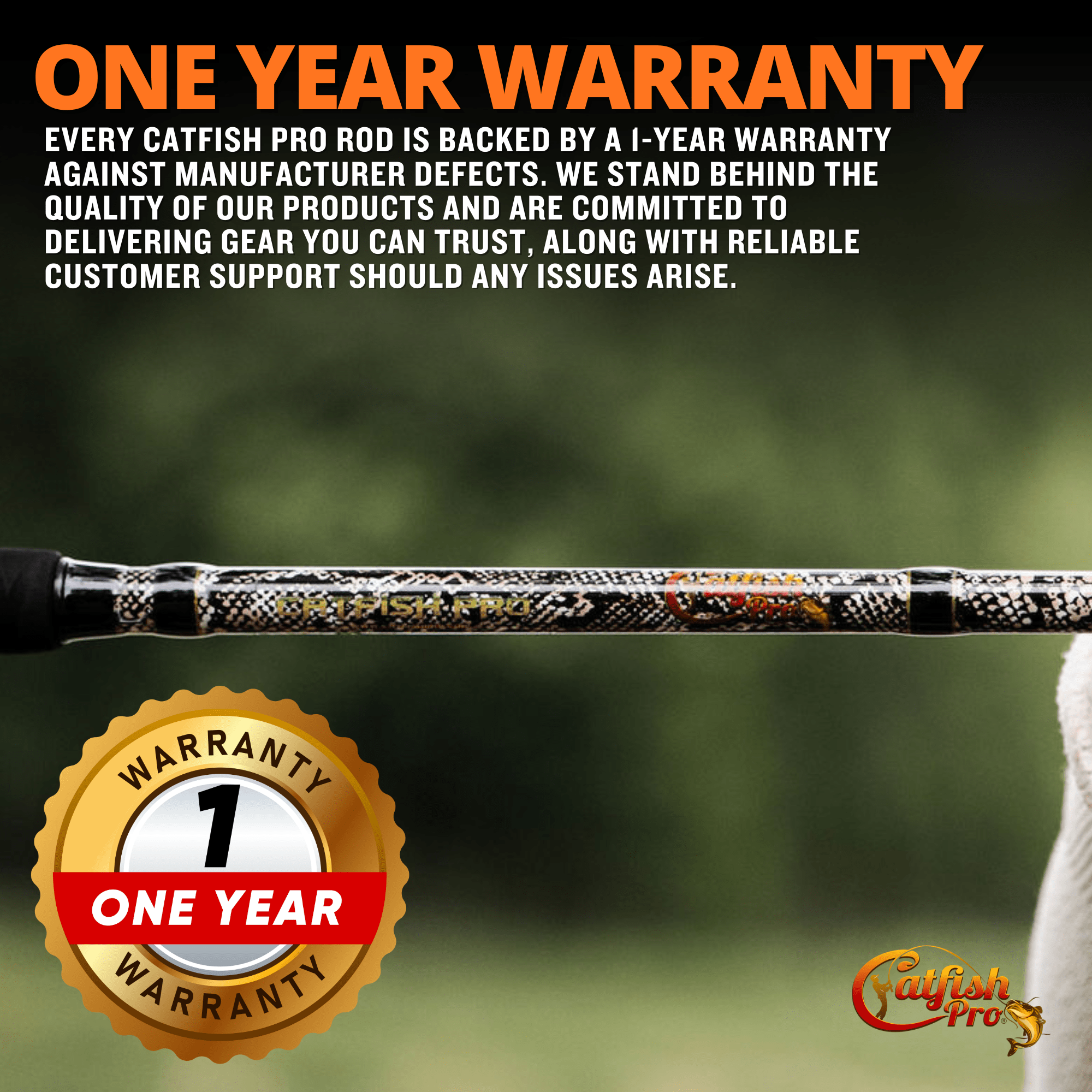 1 of 220 The Rattlesnake Spinning Rod - Limited Edition Rod - Catfish Pro