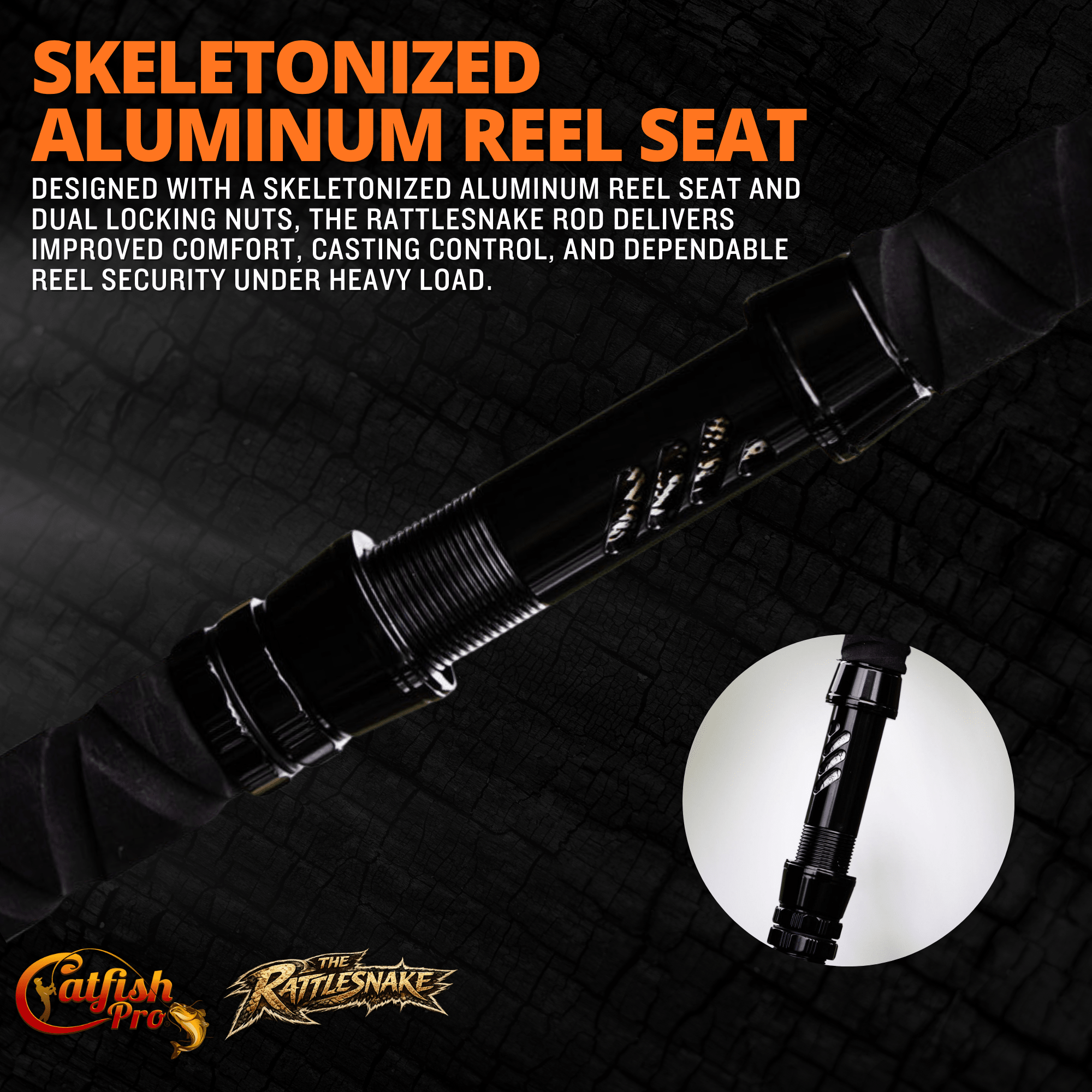 1 of 220 The Rattlesnake Spinning Rod - Limited Edition Rod - Catfish Pro
