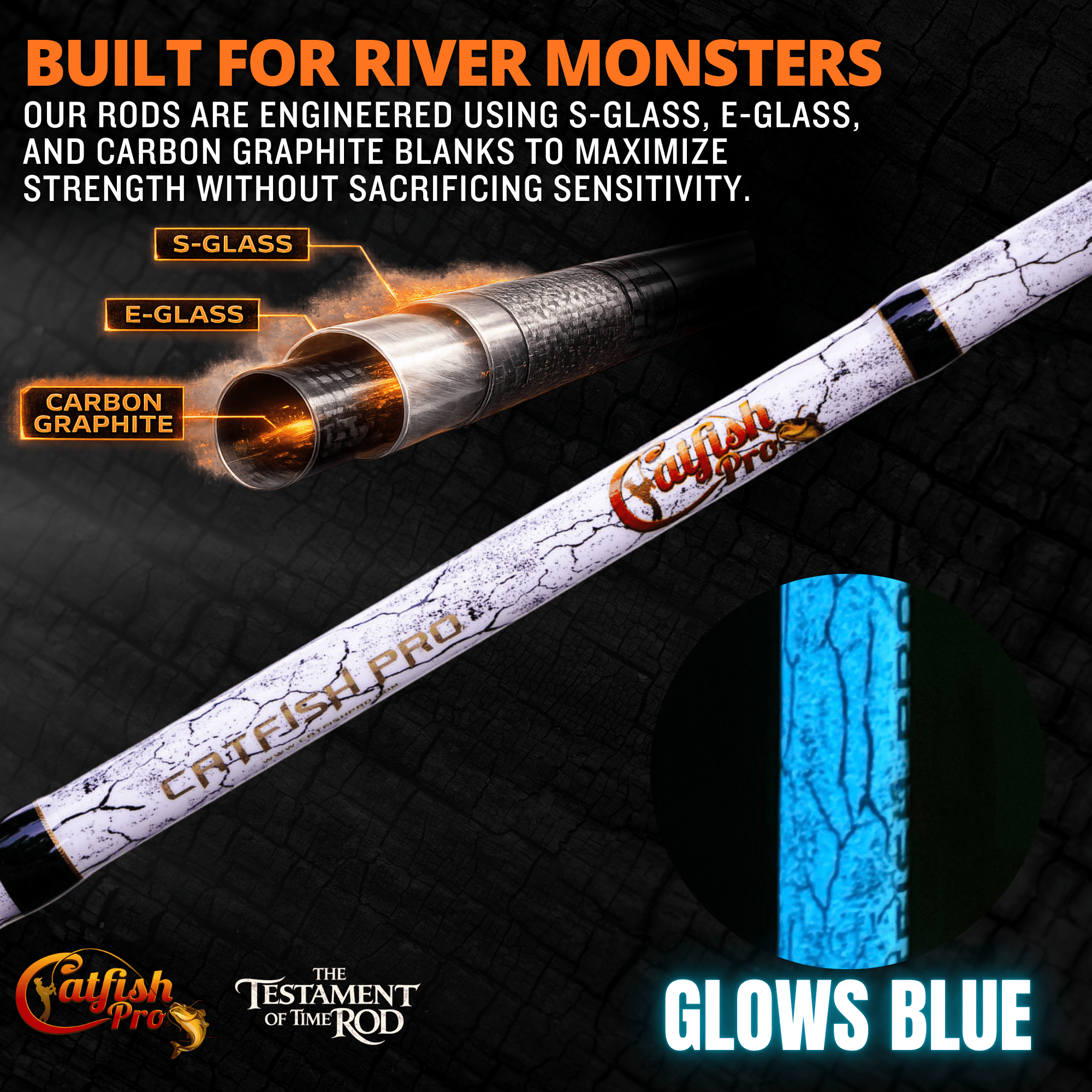 1 of 220 The Testament of Time Casting Rod - Limited Edition Rod - Catfish Pro