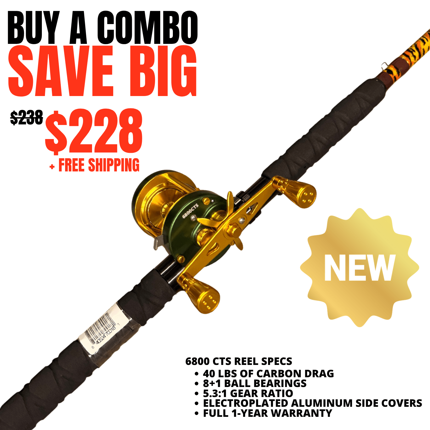 1 of 220 The Tiger Rod Limited Edition