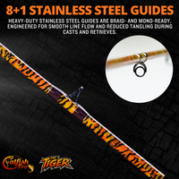 1 of 220 The Tiger Spinning Rod - Limited Edition Rod - Catfish Pro