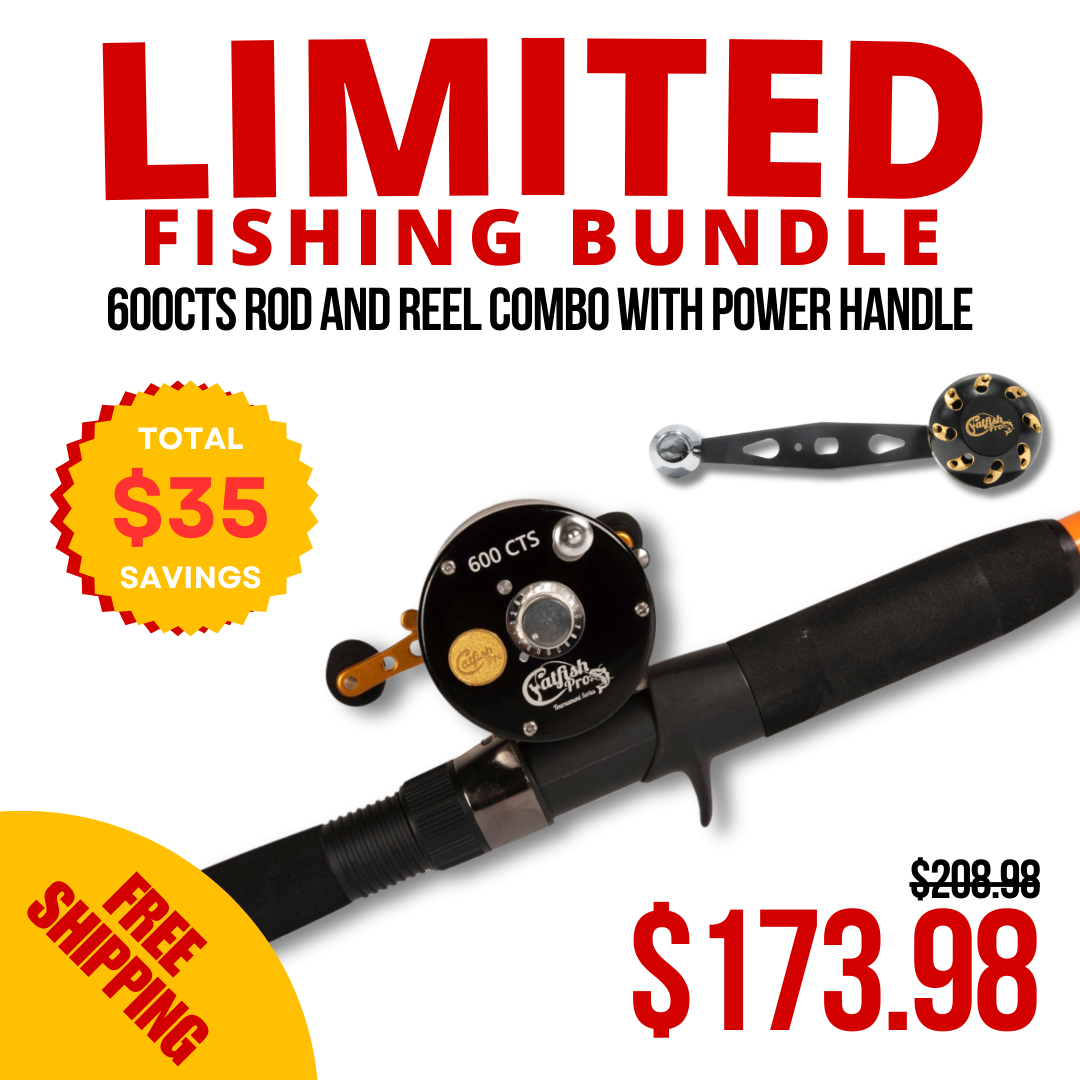 600CTS Baitcaster Rod and Reel Combo + Powerhandle - LIMITED FISHING BUNDLE