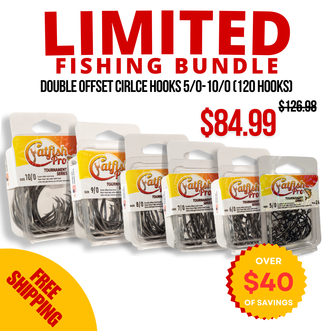 Circle Hooks 5/0-10/0 Value Pack Bundle - LIMITED FISHING BUNDLE