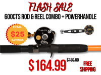 600CTS Baitcaster Combo + Powerhandle - Catfish Pro