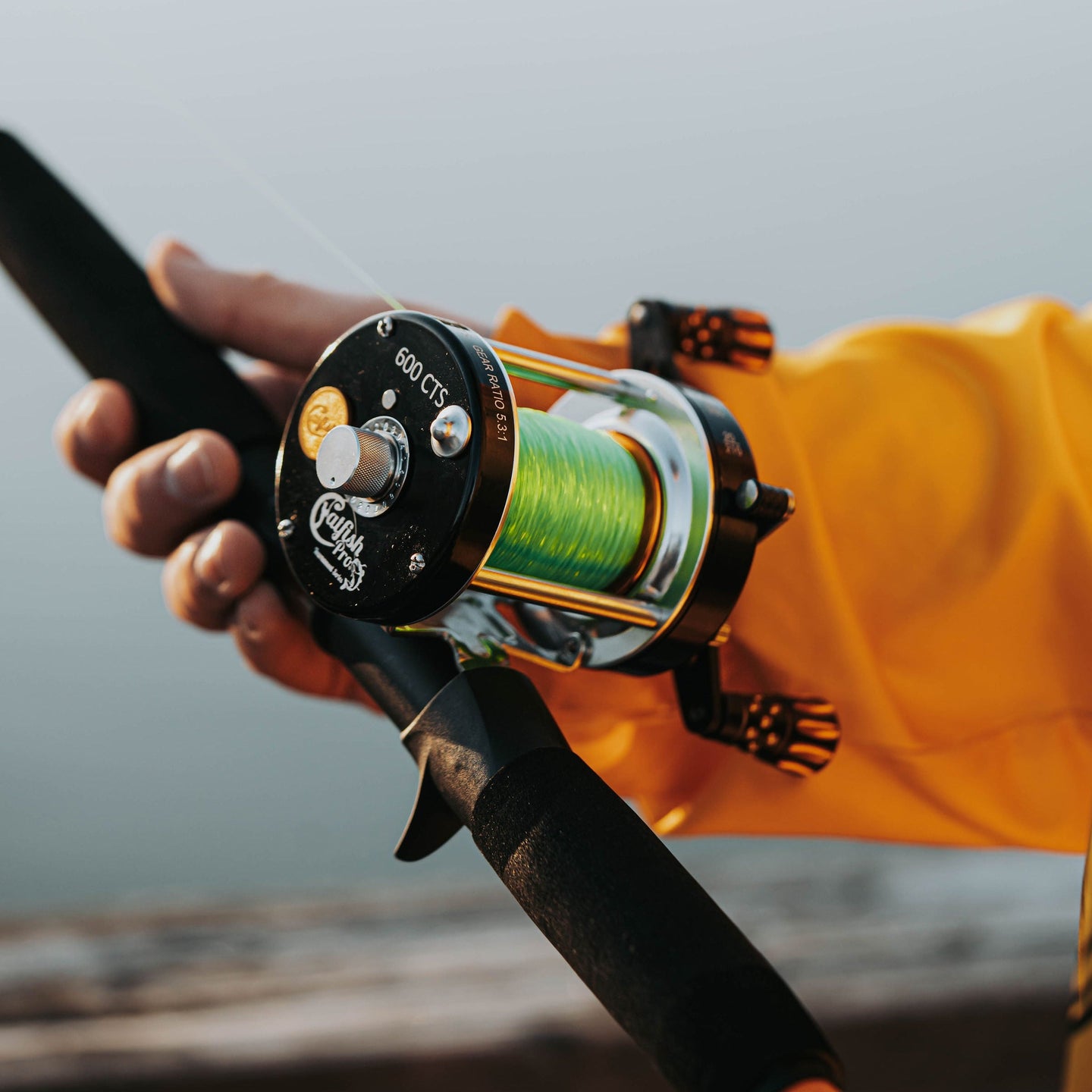 600CTS Round Baitcaster Rod and Reel Combo - Catfish Pro