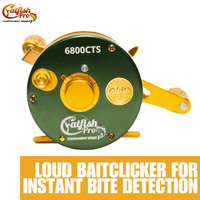 6800 CTS Round Baitcaster Reel - Catfish Pro