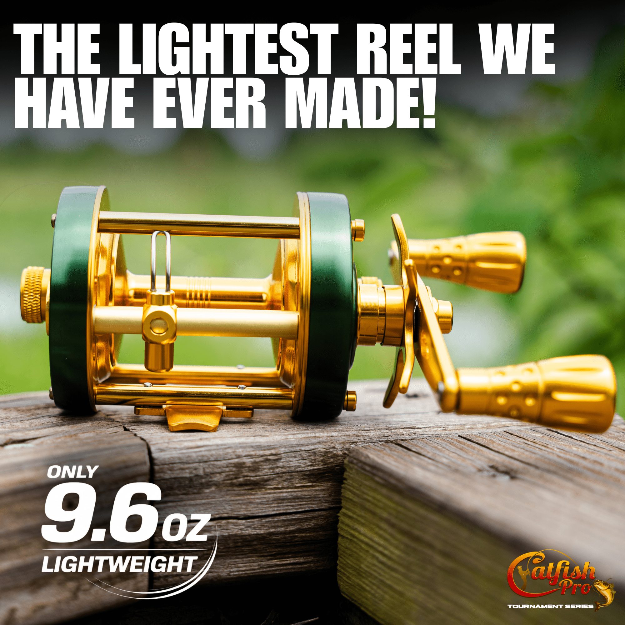 6800 CTS Round Baitcaster Reel - Catfish Pro