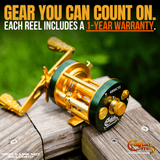 6800 CTS Round Baitcaster Reel - Catfish Pro