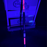 Rod glowing in the blacklight 
