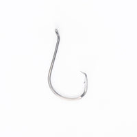 Close-up of a single Catfish Pro 7/0 double offset circle hook, featuring a razor-sharp point and durable steel construction.