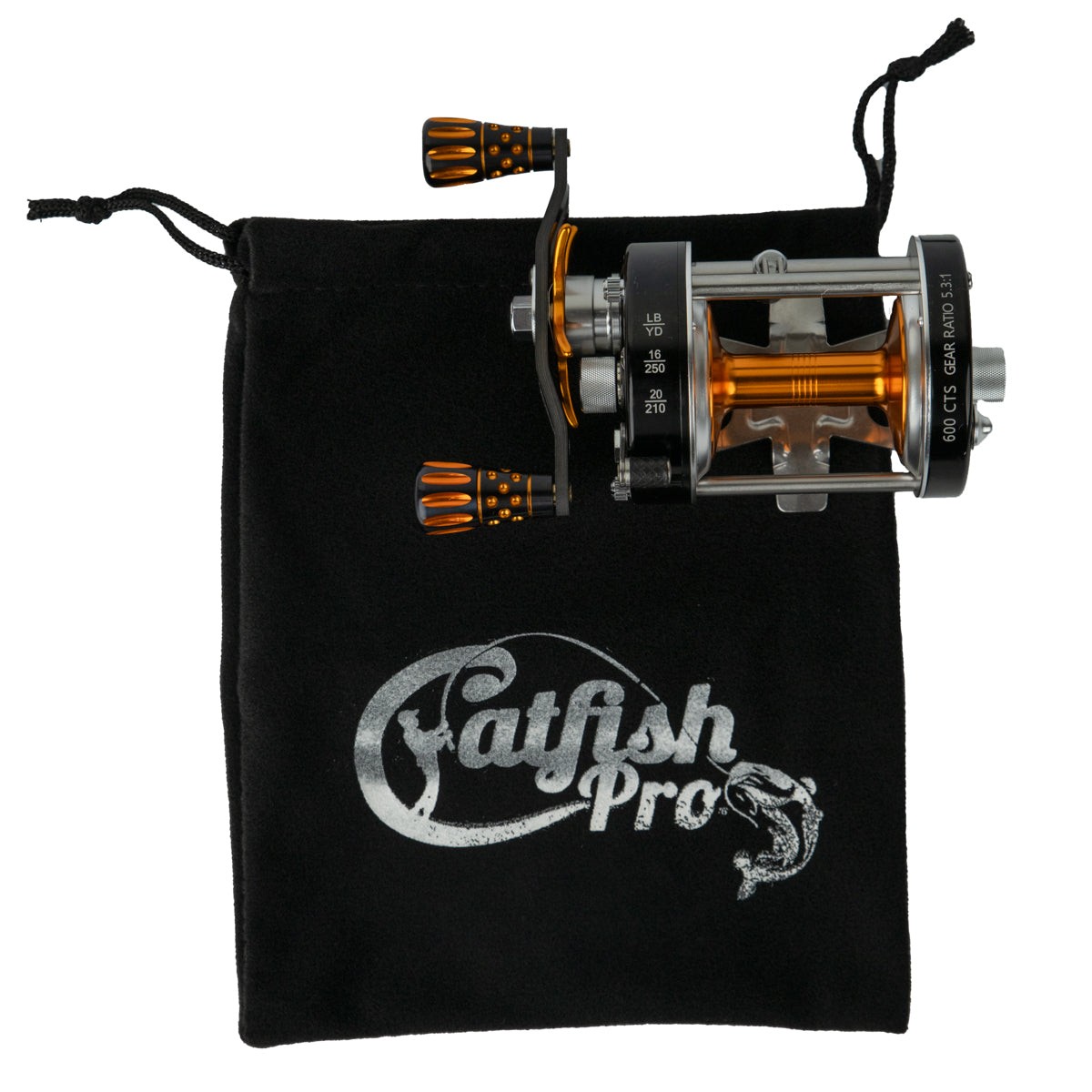 Tournament Series 600CTS Round Baitcasting Reel - Left Handed Reel and Bag 