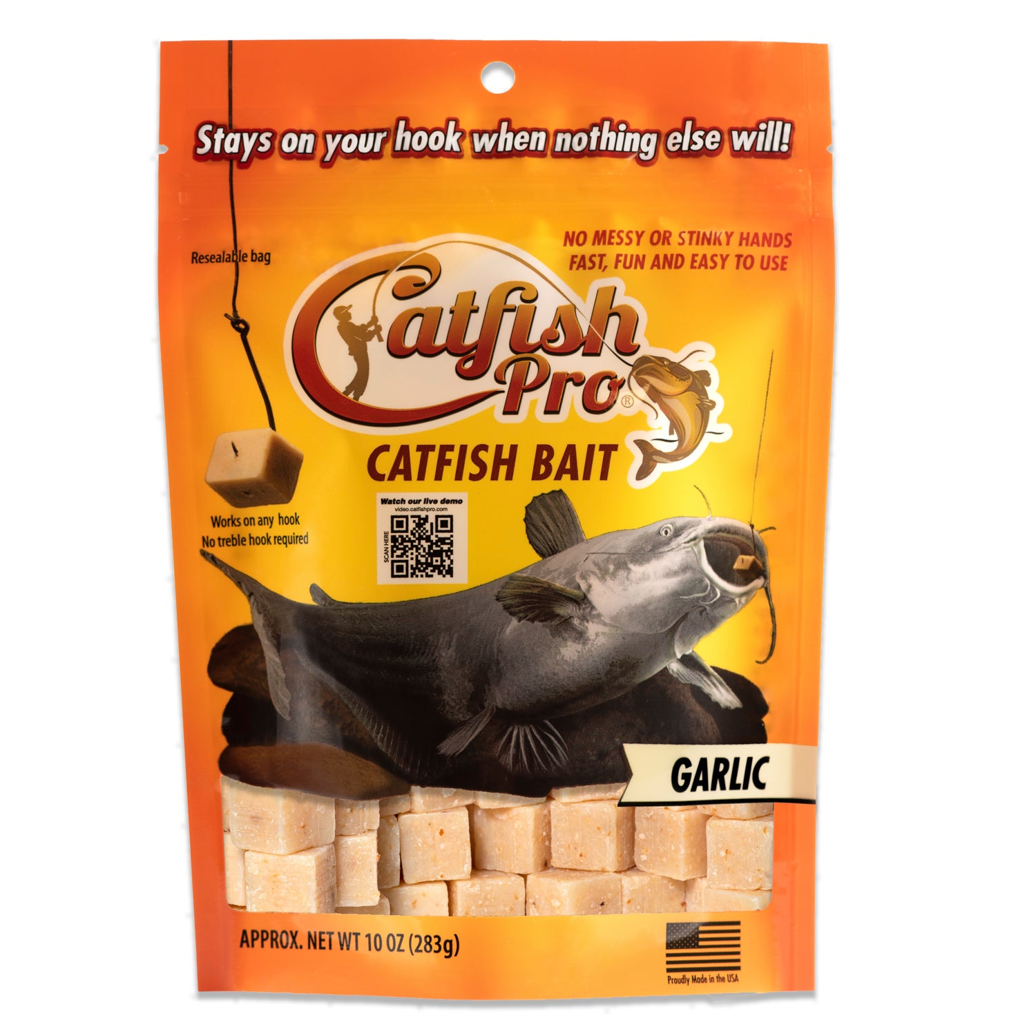 Catfish Pro Garlic Square Bait Bag 