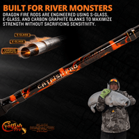 Black Dragon Fire Casting Rod - Catfish Pro