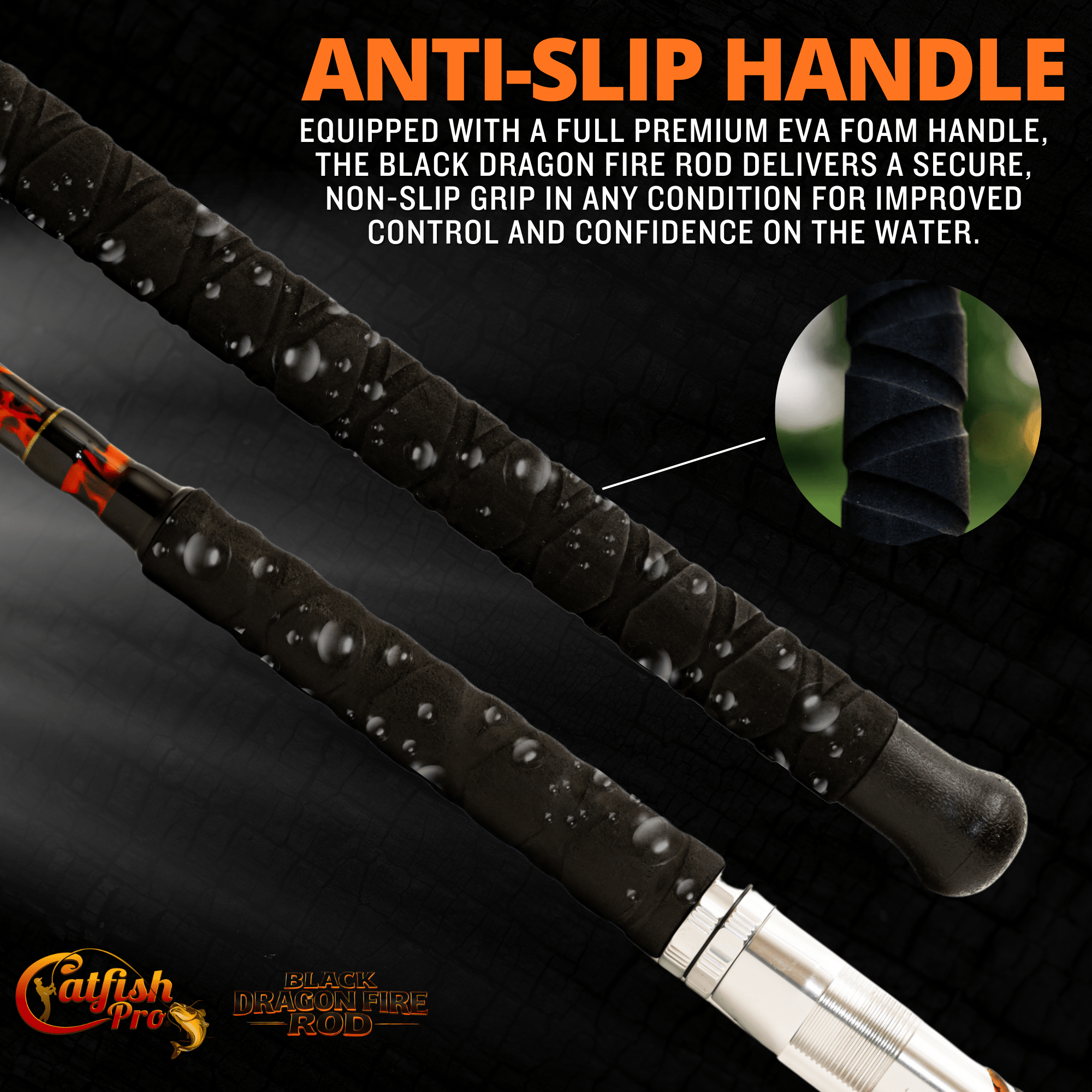 Black Dragon Fire Casting Rod - Catfish Pro