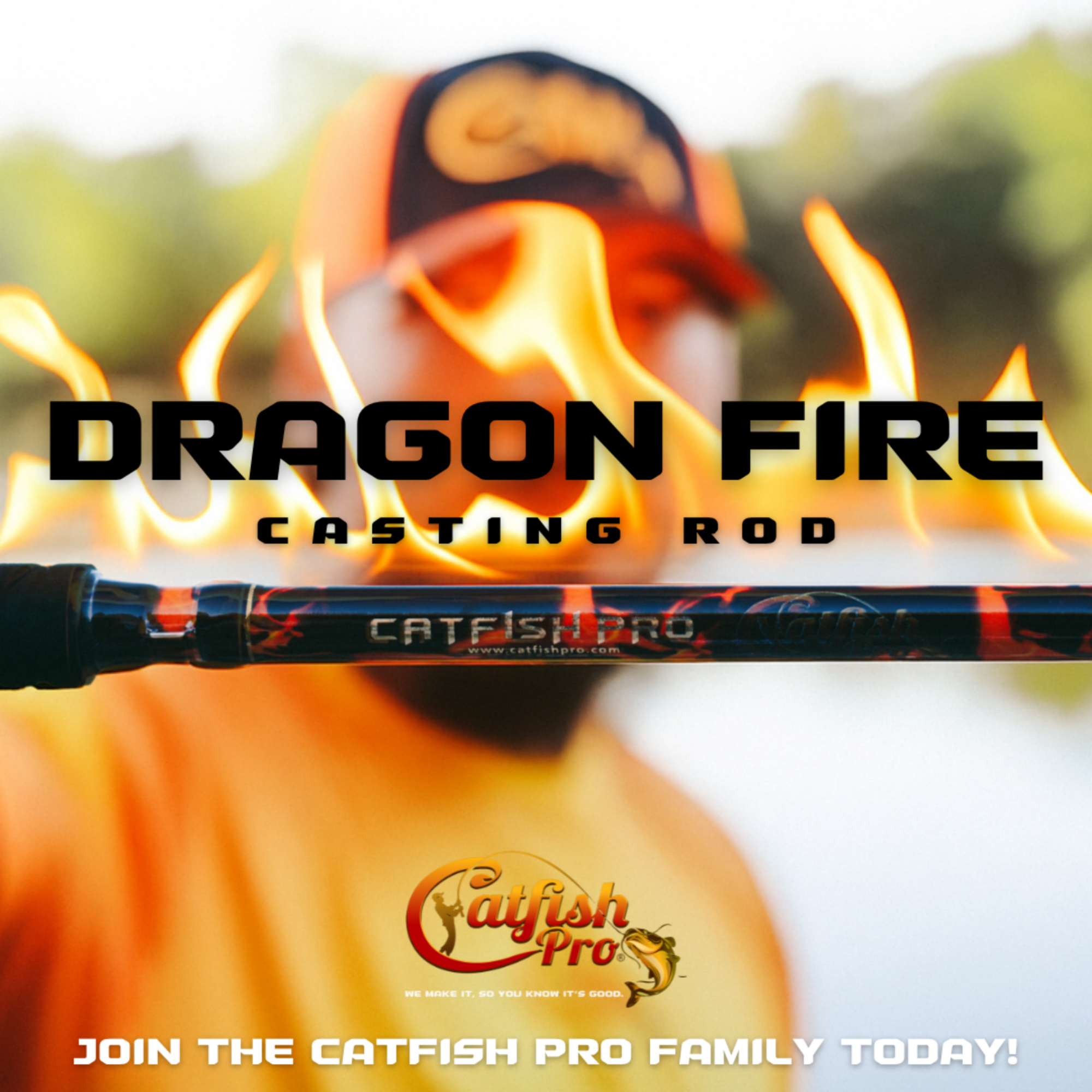 Black Dragon Fire Casting Rod - Catfish Pro