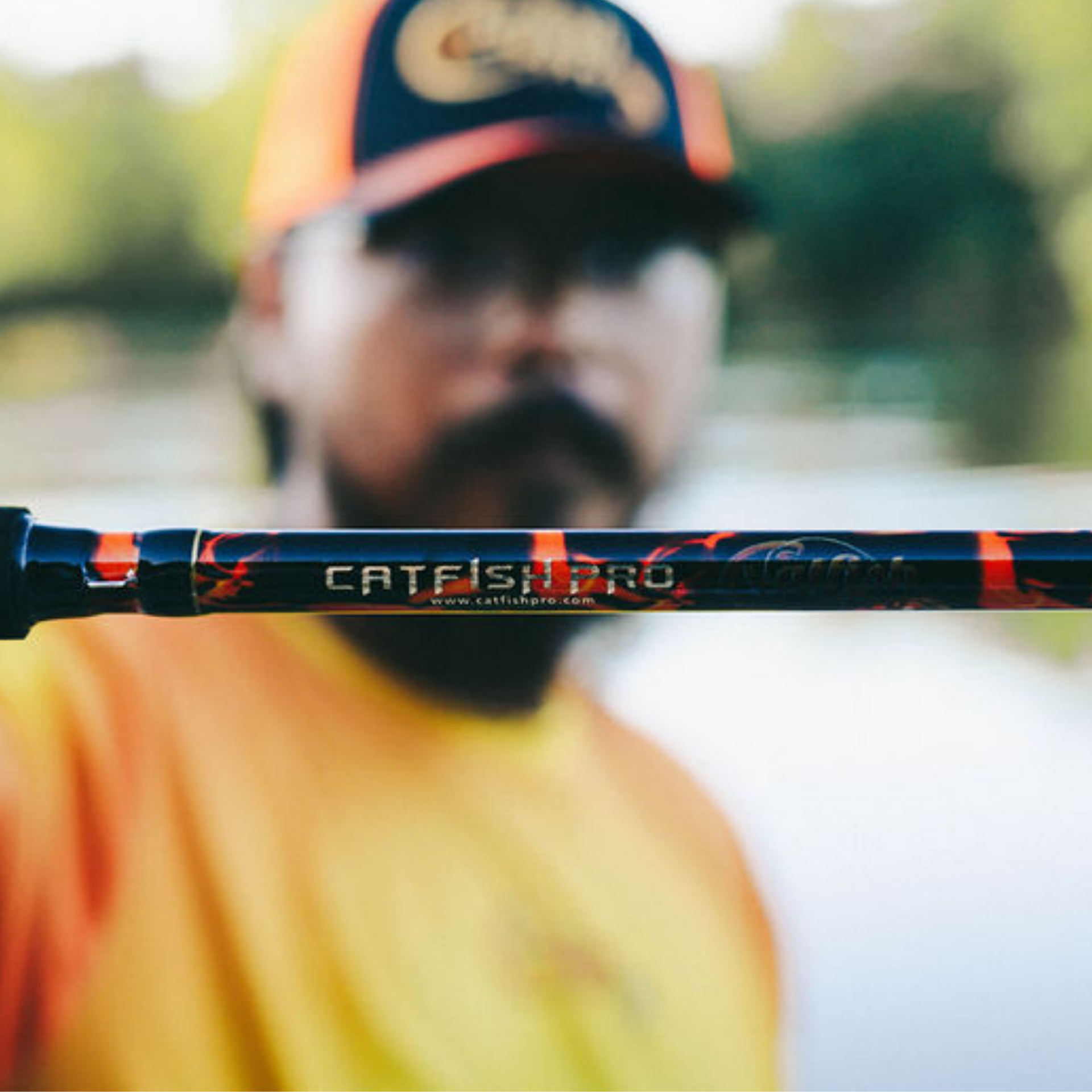 Black Dragon Fire Spinning Glow Rod - Catfish Pro