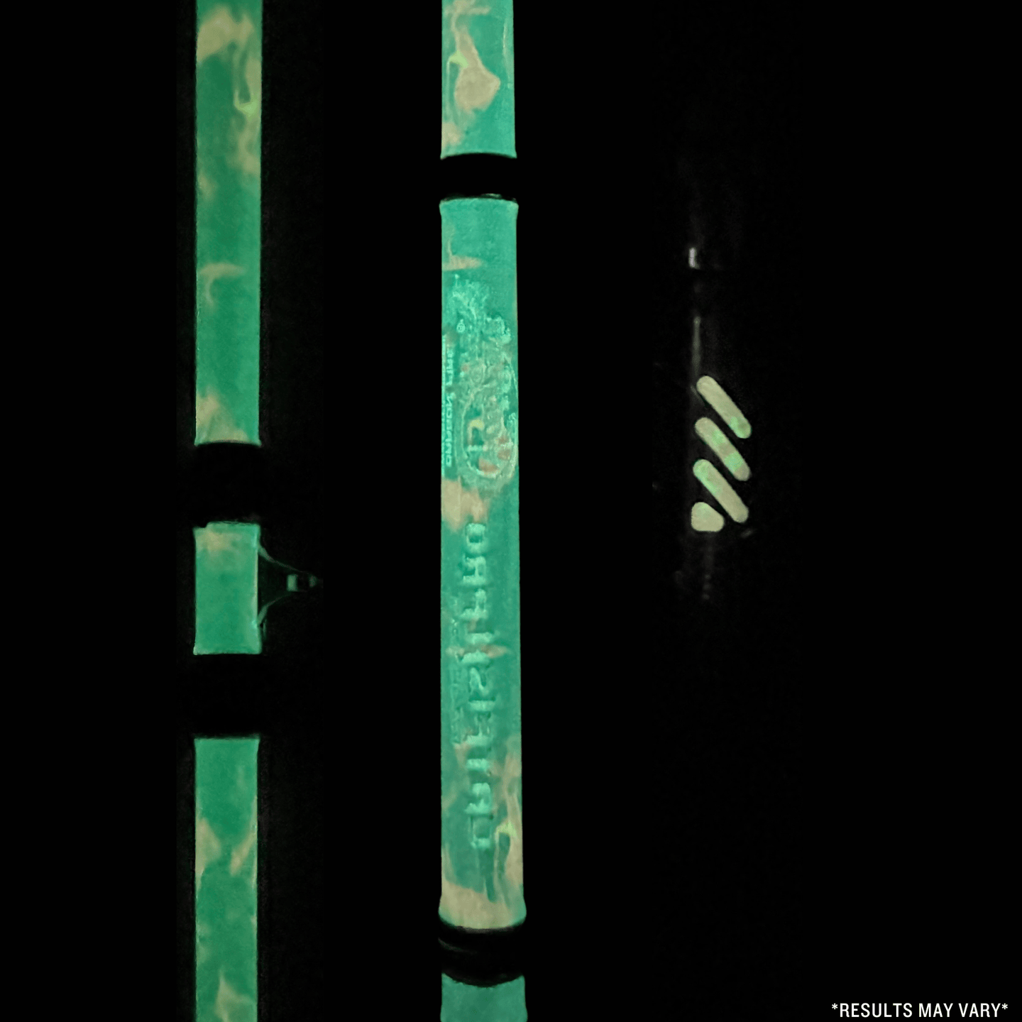 Black Dragon Fire Spinning Glow Rod - Catfish Pro