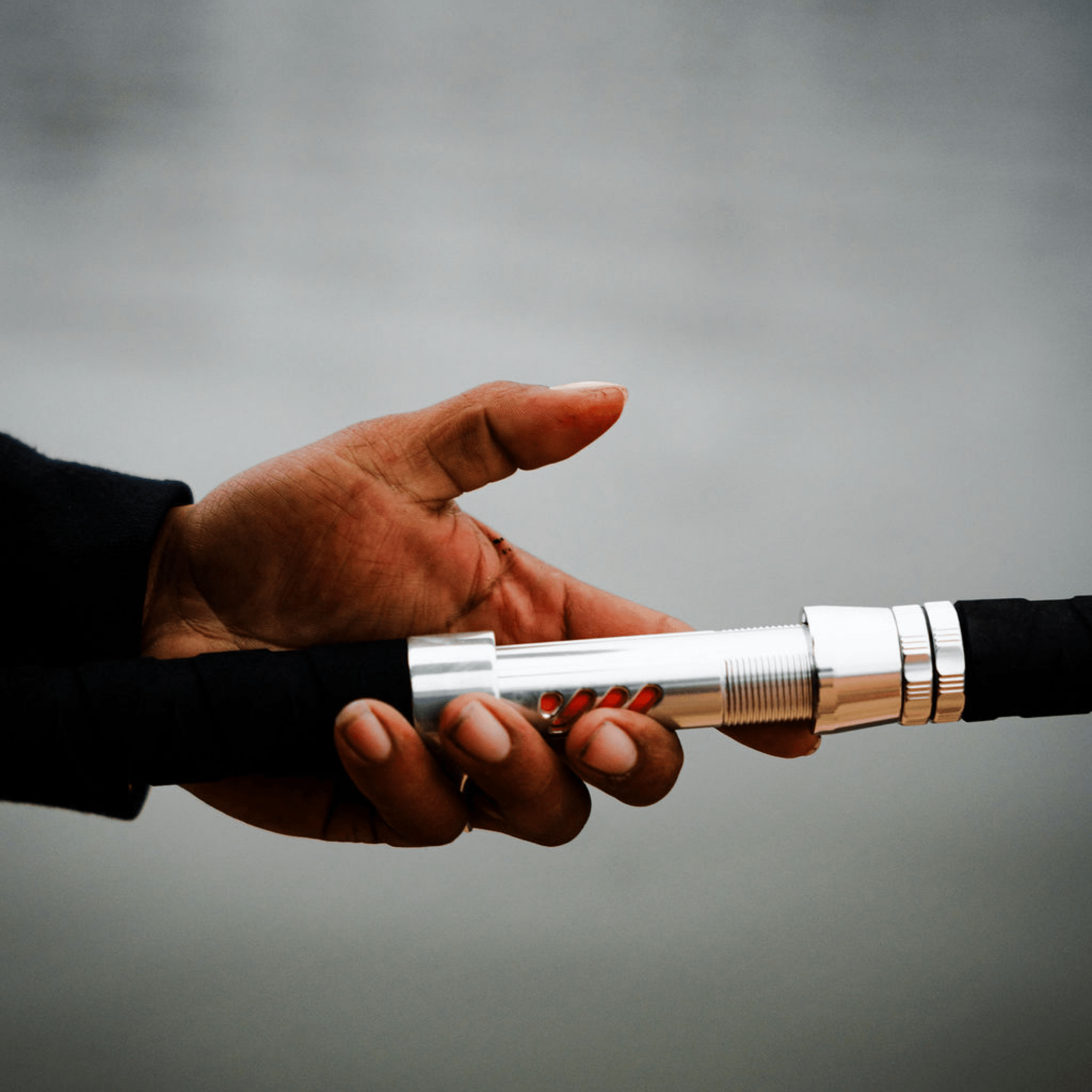 Black Dragon Fire Spinning Glow Rod - Catfish Pro