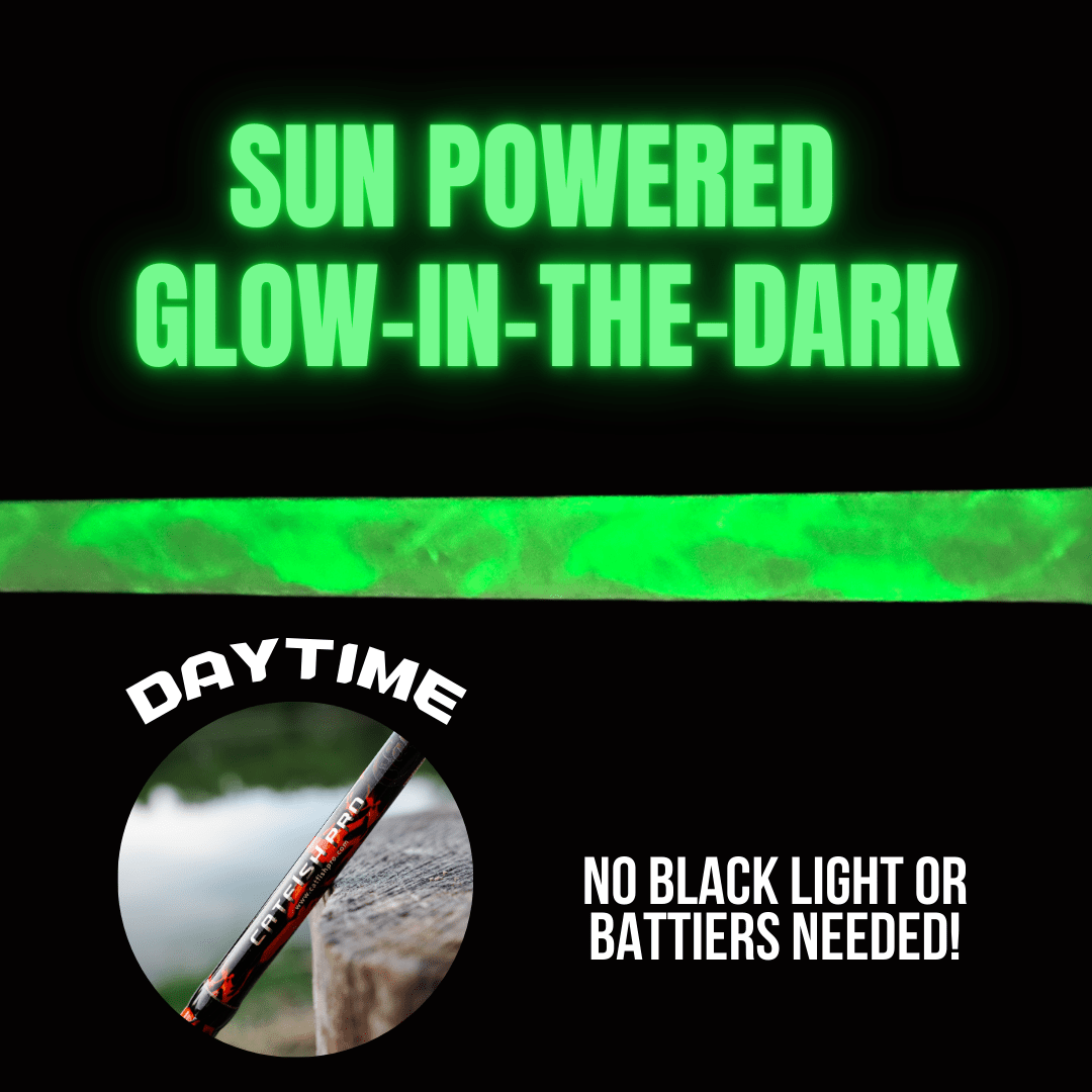 Black Dragon Fire Spinning Glow Rod - Catfish Pro
