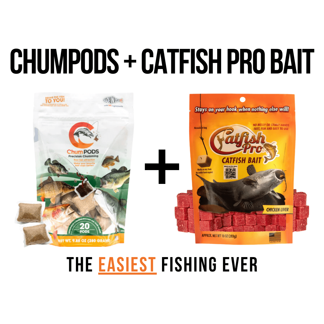 ChumPODS with Catfish Pro Chicken Liver Catfish Bait - Catfish Pro
