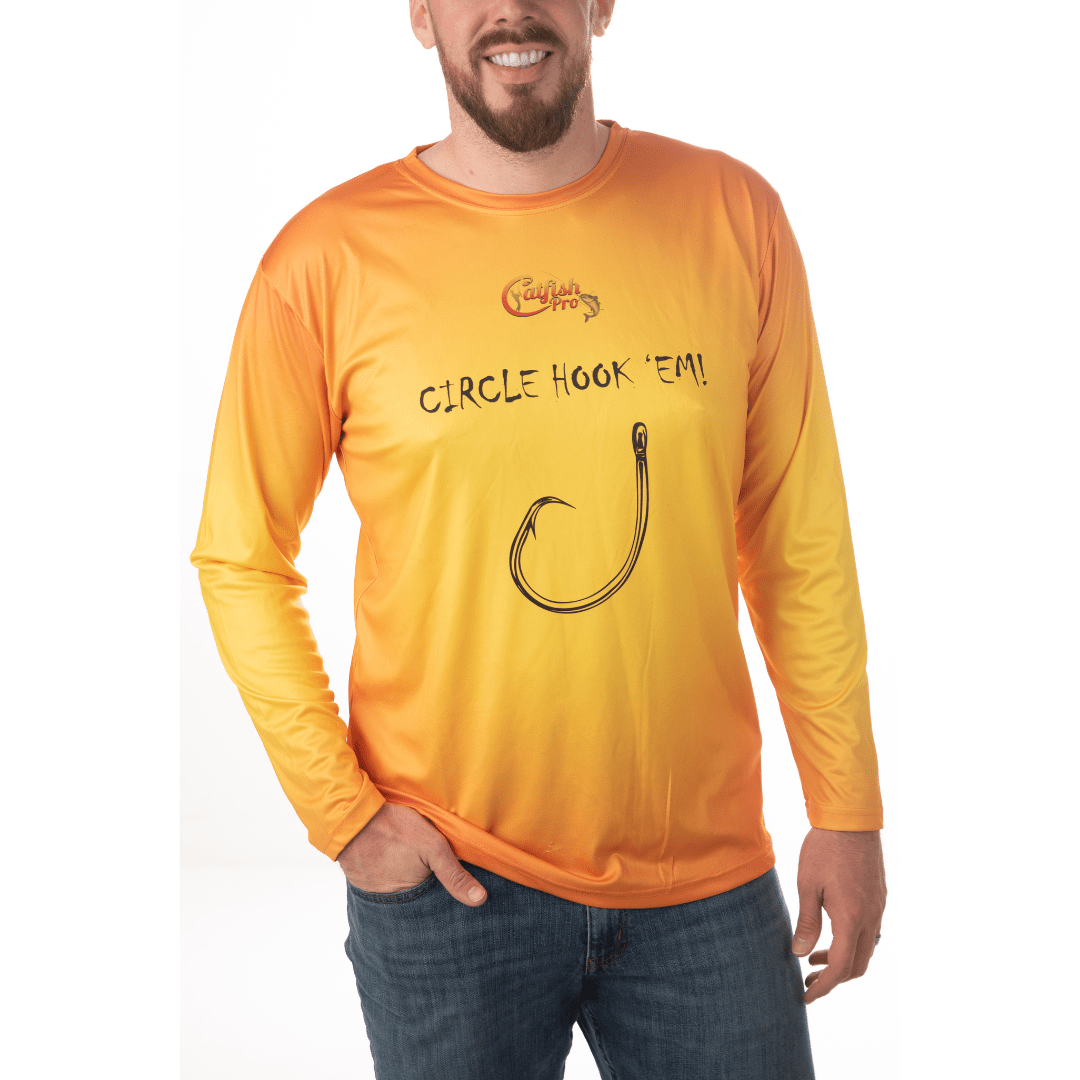 Circle Hook'Em Long Sleeve Fishing Shirt - Catfish Pro