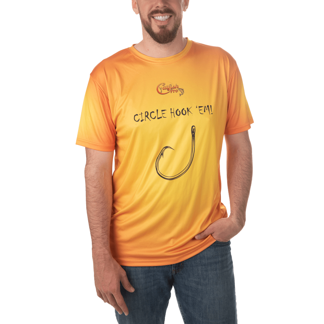 Circle Hook'Em Short Sleeve Fishing Shirt - Catfish Pro