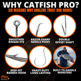 Circle Hooks 5/0 - 10/0 Value Pack Bundle - LIMITED FISHING BUNDLE - Catfish Pro