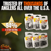 Circle Hooks 5/0 - 10/0 Value Pack Bundle - LIMITED FISHING BUNDLE - Catfish Pro