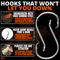 Circle Hooks 5/0 - 10/0 Value Pack Bundle - LIMITED FISHING BUNDLE - Catfish Pro