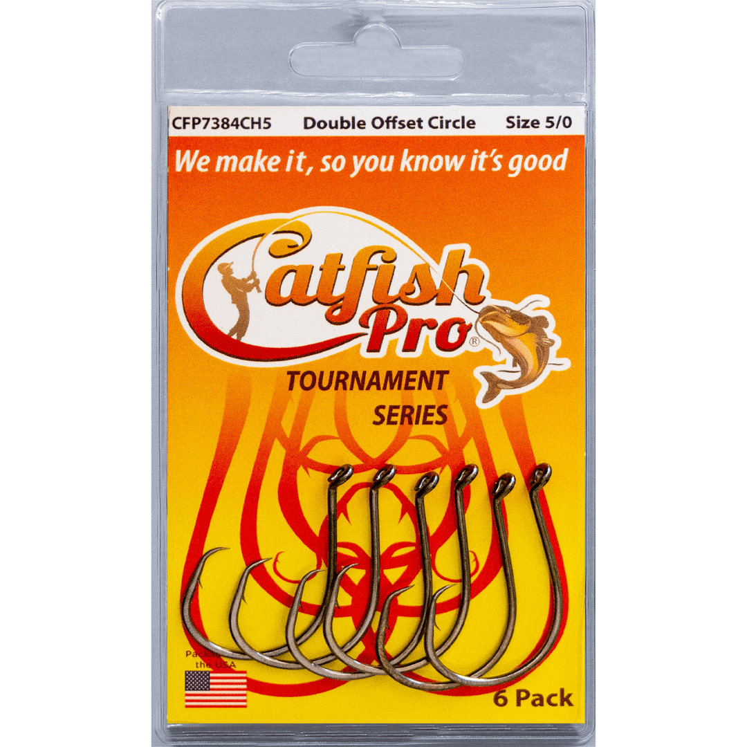 Double Offset Circle Hooks 5/0 - Catfish Pro