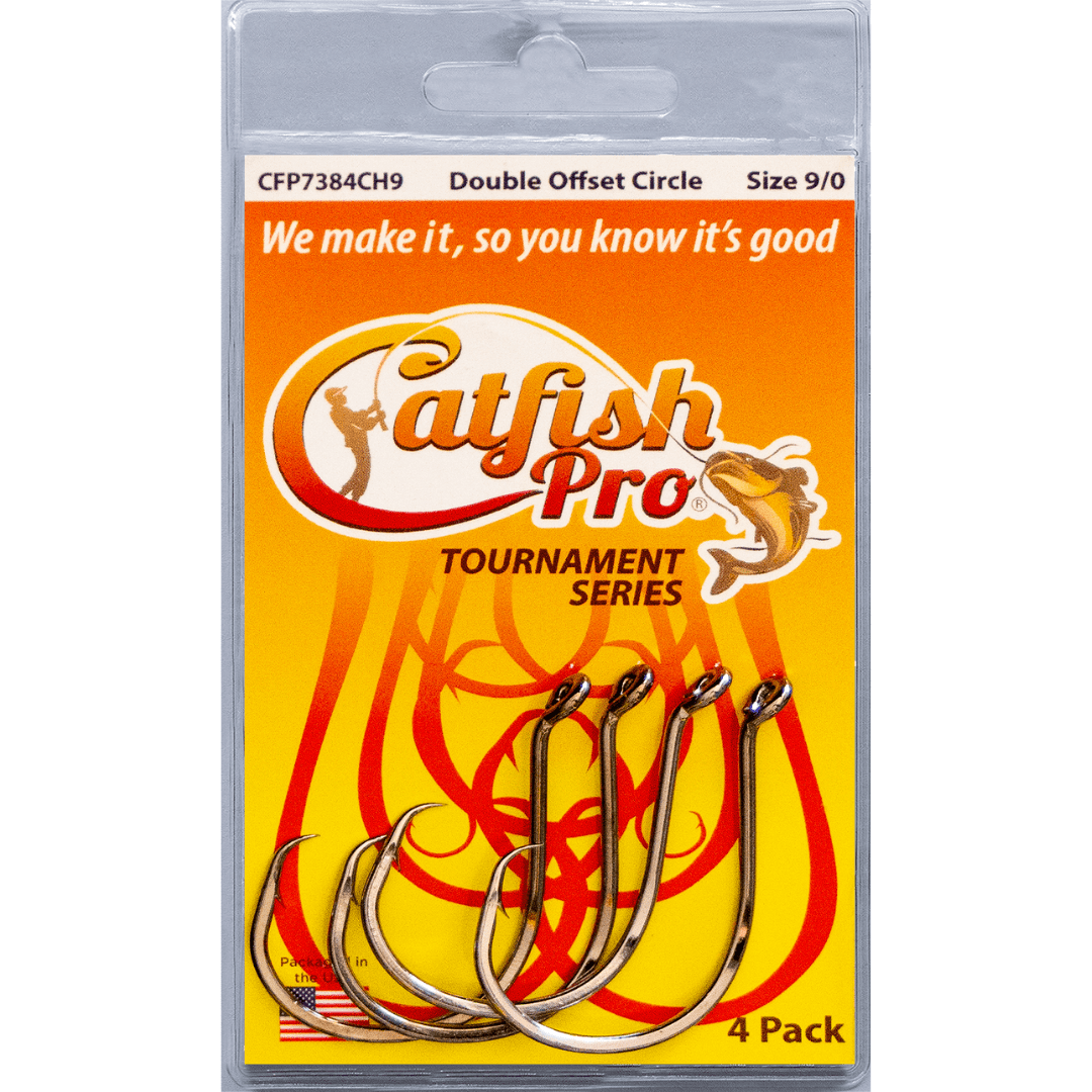 Double Offset Circle Hooks 9/0 - Catfish Pro