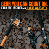 Fishing for Fun Round Baitcaster Reel - Catfish Pro