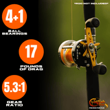 Fishing for Fun Round Baitcaster Reel - Catfish Pro